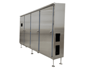 Flanged Multi Door 5 1 | Custom Stainless Enclosures, Inc.