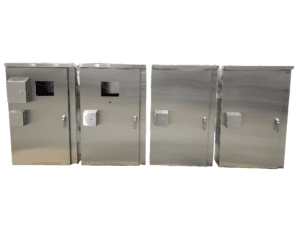 Flanged Single Door 2 1 | Custom Stainless Enclosures, Inc.