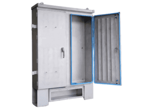 Customized IP69k rated multi-door electrical enclosure for an aerospace company